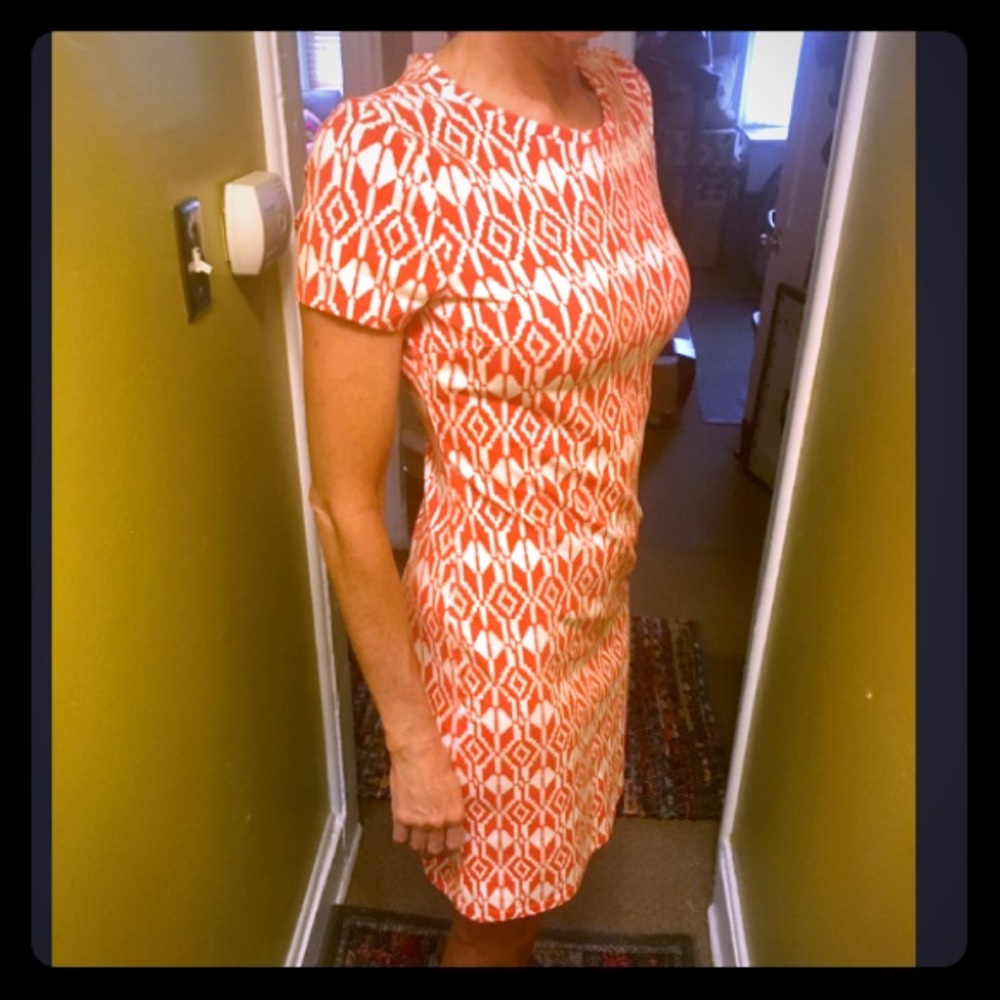 Orange print Old Navy dress